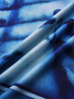 Cyanotype Hand Print Crew Neck Tank Top