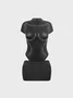 【Final Sale】Jersey Rhinestone Human Body Top With Skirt Two-Piece Set