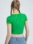 Brasil Color Block Tight T-Shirt