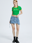 Brasil Color Block Tight T-Shirt