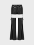 PU Tight Punk Plain Pants