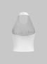 Halter Text Letters Tank Top