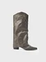 PU Rivet Decor Western Cowboy Boots