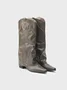 PU Rivet Decor Western Cowboy Boots