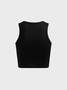 Metal Details Plain Tank Top