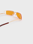 Plastic Color Block Sunglasses