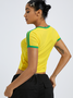 Brasil Color block Top T-Shirt