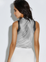 Body Print Crew Neck Human Body Tank Top