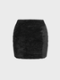 3 Pcs Hooded Plain Tube Top & Bolero & Short Skirt Matching Set