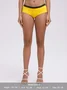 Y2K Yellow Color Block Sports Underwear Shorts