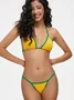 Color Block Bikini Set