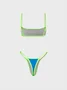 Color Block Bikini with Cover Up