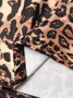 Halter Leopard Sleeveless Maxi Dress