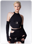 Street Black Buckle Cyberpunk Top Women Top