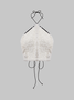 Y2K White Top Tank Top & Cami