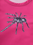 Y2K Pink Spider Sleeveless Top Tank Top & Cami