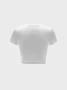 Y2K Pink Letter Crew Neck Top T-Shirt