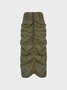 Street Black Cargo Bottom Skirt