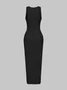 Y2k White Ripped Dress Midi Dress
