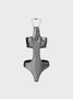 Edgy Silver Metal chain Cross volume Bodysuit