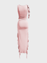 Plain Y2K Two-Piece Set