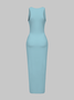 Y2k White Ripped Dress Midi Dress