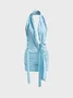 Y2k Asymmetrical design Cropped Dress Mini Dress