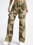 【Final Sale】Pockets Cargo Camouflage Camo Pants