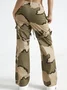 【Final Sale】Pockets Cargo Camouflage Camo Pants