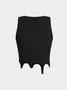 Crew Neck Skull Tank Top