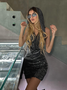 Edgy Hoodie Plain Dress