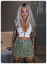 Plain Y2K Tight Denim Skirt