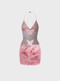 Backless Halter Butterfly Sleeveless Short Dress