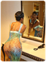 Cut Out Lace Spaghetti Ombre Maxi Dress