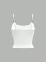 Jersey Spaghetti Text Letters Cami