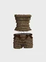 Jersey Camo Top With Pants Two-Piece Set