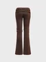 Plain Flare Pants Fashion Pants