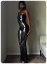 Punk Silver Body print Jumpsuit