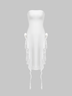 Y2k Balletcore White Split Dress Midi Dress