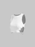 Street White Metal chain Top Tank Top & Cami