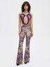 Spaghetti Floral Sleeveless Jumpsuit