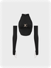 Street Black Buckle Cyberpunk Top Women Top