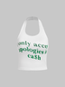 Halter Text Letters Tank Top