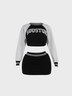 Jersey Color Block Top With Skirt Two-Piece Set
